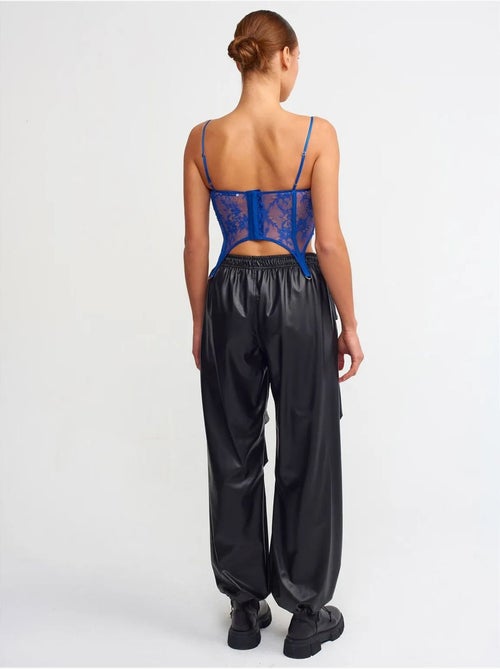DILVIN Pantalon Jogger Femme Effet Cuir - Kiabi DILVIN Pantalon Jogger Femme Effet Cuir - Kiabi