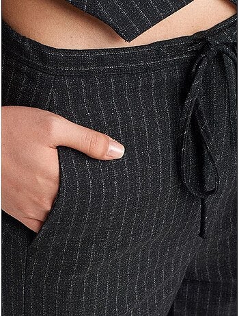 DILVIN Pantalon Large À Rayures