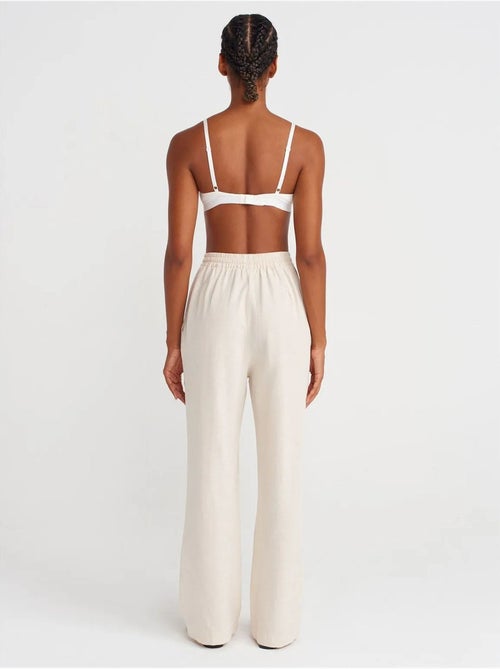 DILVIN Pantalon Large À Taille Coulissée - Kiabi DILVIN Pantalon Large À Taille Coulissée - Kiabi