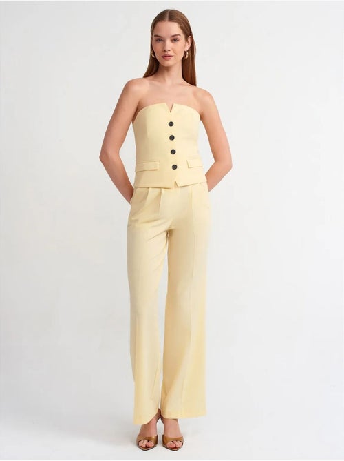 DILVIN Pantalon Large À Taille Haute Avec Plis - Kiabi DILVIN Pantalon Large À Taille Haute Avec Plis - Kiabi