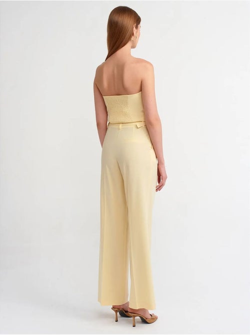 DILVIN Pantalon Large À Taille Haute Avec Plis - Kiabi DILVIN Pantalon Large À Taille Haute Avec Plis - Kiabi