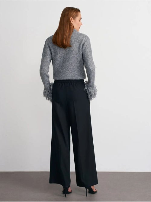 DILVIN Pantalon Large À Taille Haute Avec Plis - Kiabi DILVIN Pantalon Large À Taille Haute Avec Plis - Kiabi