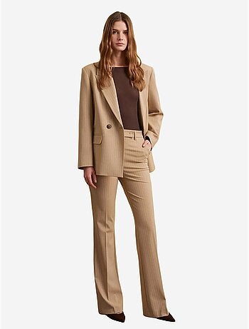 DILVIN Pantalon Large À Taille Haute