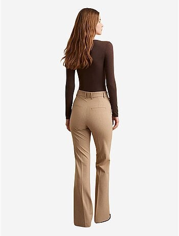 DILVIN Pantalon Large À Taille Haute