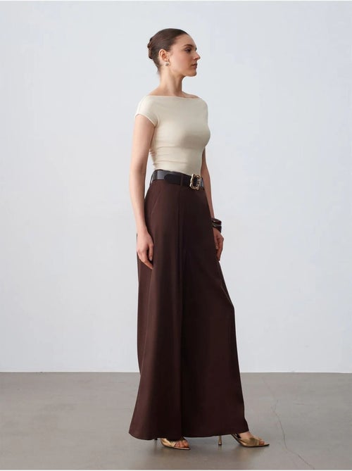 DILVIN Pantalon Large À Taille Haute Et Plis - Kiabi DILVIN Pantalon Large À Taille Haute Et Plis - Kiabi