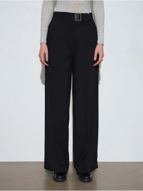 DILVIN Pantalon Large Avec Ceinture - Kiabi
