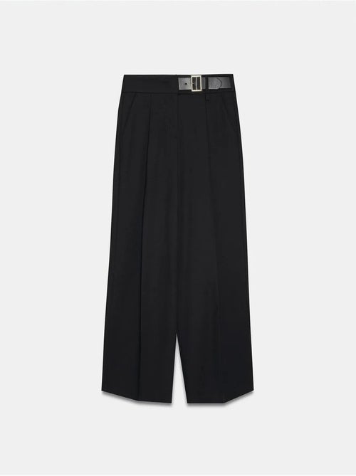 DILVIN Pantalon Large Avec Ceinture - Kiabi