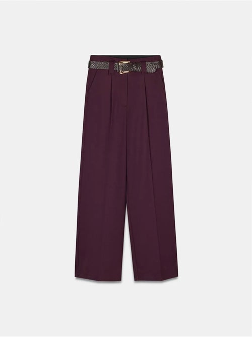 DILVIN Pantalon Large Avec Ceinture - Kiabi DILVIN Pantalon Large Avec Ceinture - Kiabi