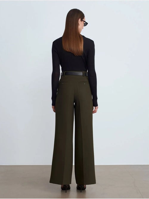 DILVIN Pantalon Large Avec Ceinture - Kiabi DILVIN Pantalon Large Avec Ceinture - Kiabi