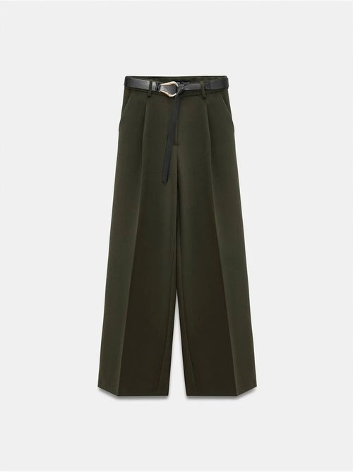 DILVIN Pantalon Large Avec Ceinture - Kiabi DILVIN Pantalon Large Avec Ceinture - Kiabi