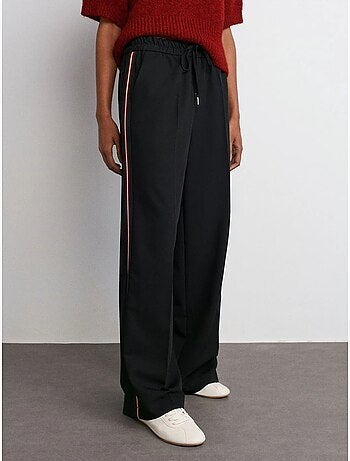 DILVIN Pantalon Large En Crêpe À Rayures