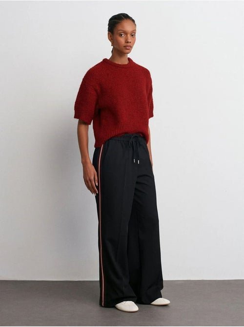 DILVIN Pantalon Large En Crêpe À Rayures - Kiabi