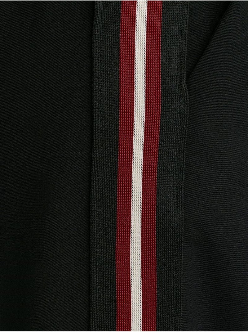 DILVIN Pantalon Large En Crêpe À Rayures Noir - Kiabi