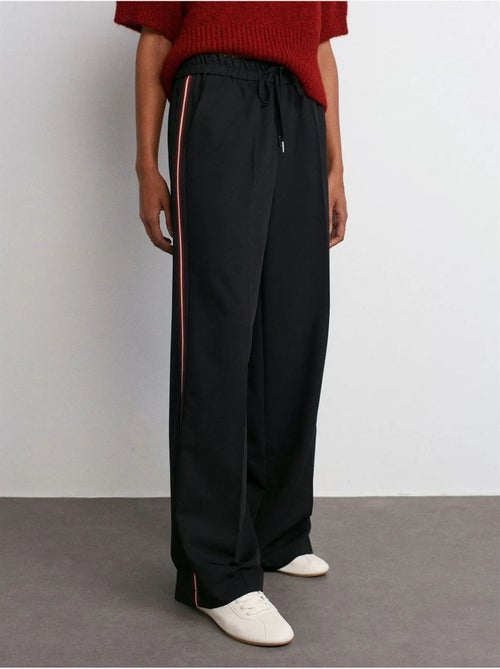 DILVIN Pantalon Large En Crêpe À Rayures - Kiabi
