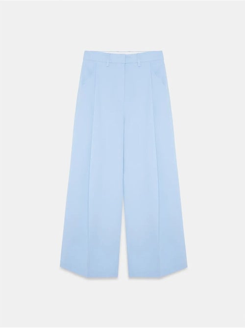 DILVIN Pantalon Large En Crêpe À Taille Haute - Kiabi DILVIN Pantalon Large En Crêpe À Taille Haute - Kiabi