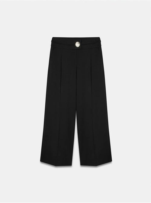 DILVIN Pantalon Large En Crêpe À Taille Haute - Kiabi DILVIN Pantalon Large En Crêpe À Taille Haute - Kiabi