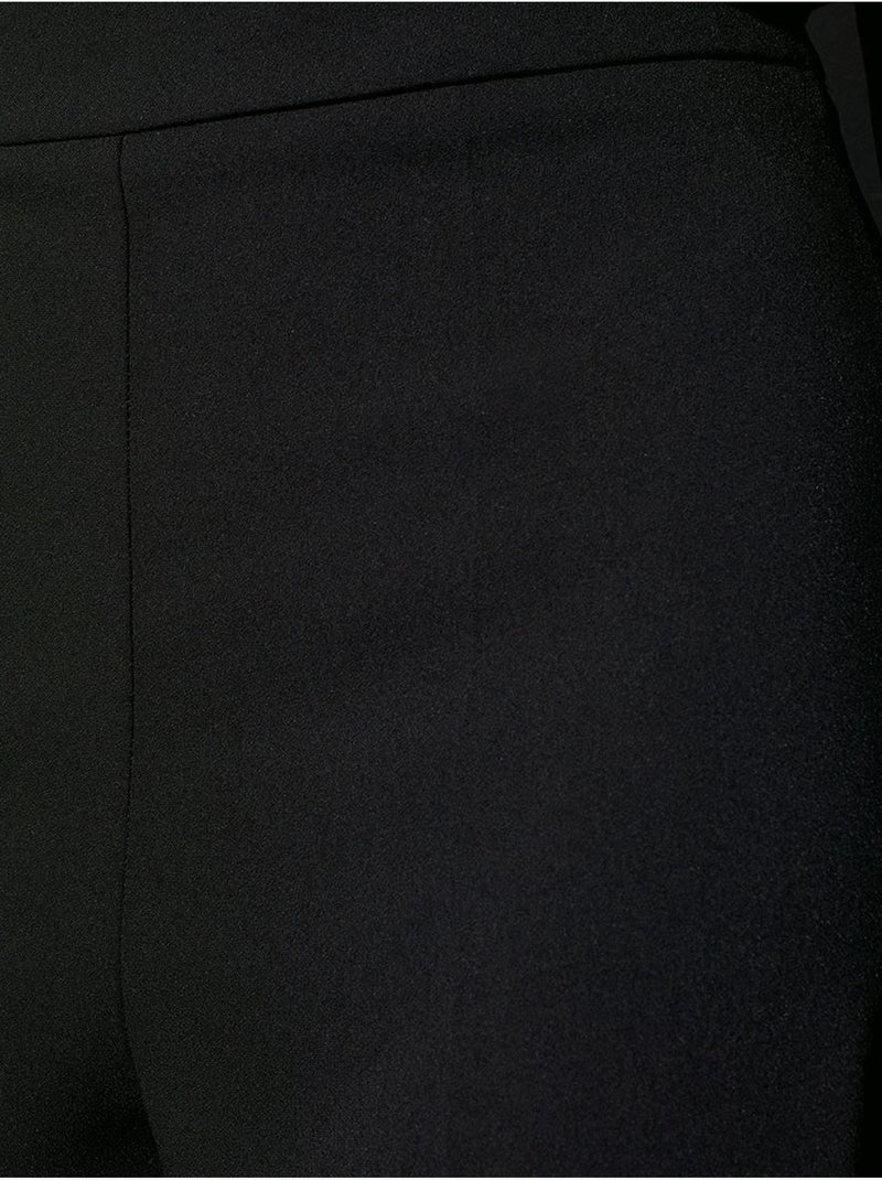 DILVIN Pantalon Large En Crêpe À Taille Haute Noir - Kiabi