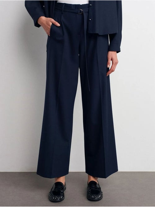 DILVIN Pantalon Large En Crêpe Avec Ceinture - Kiabi DILVIN Pantalon Large En Crêpe Avec Ceinture - Kiabi