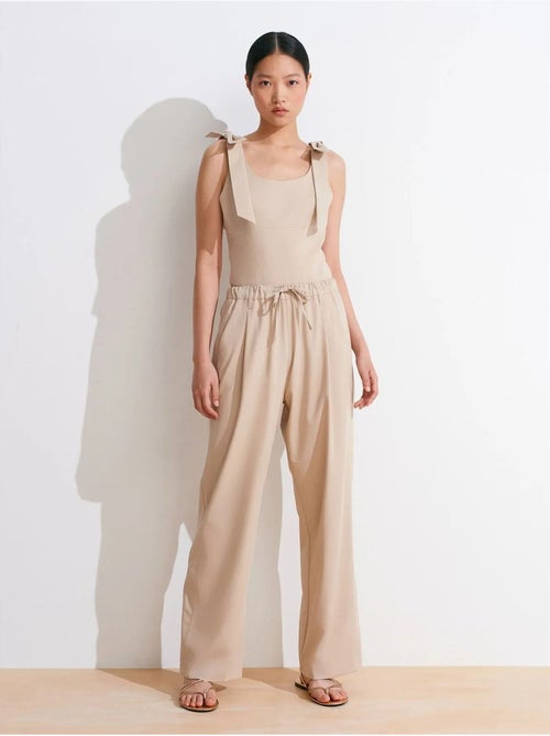 DILVIN Pantalon Large En Crêpe - Kiabi