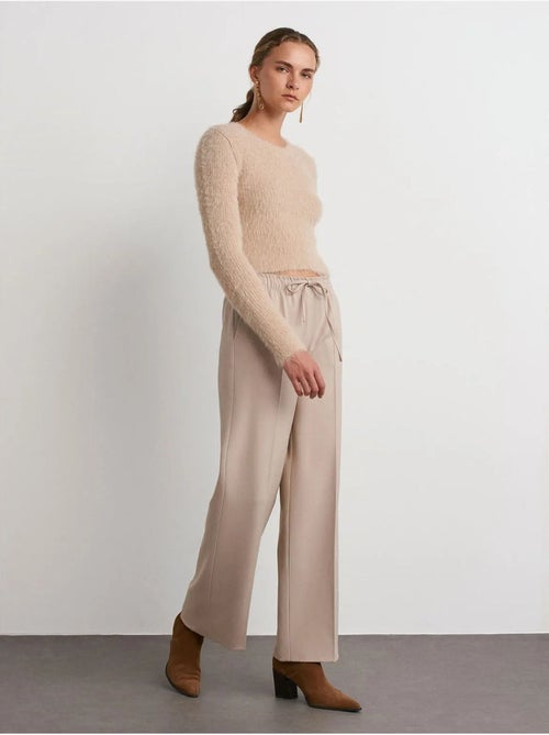 DILVIN Pantalon Large En Crêpe - Kiabi