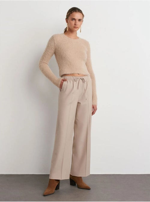 DILVIN Pantalon Large En Crêpe - Kiabi