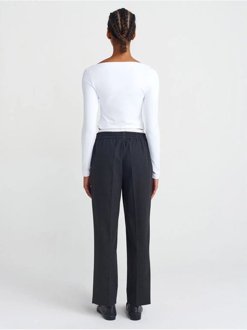 DILVIN Pantalon Large En Crêpe - Kiabi DILVIN Pantalon Large En Crêpe - Kiabi