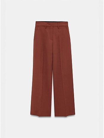 DILVIN Pantalon Large En Crêpe