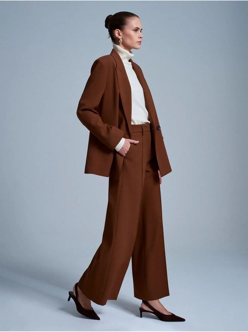 DILVIN Pantalon Large En Crêpe - Kiabi DILVIN Pantalon Large En Crêpe - Kiabi