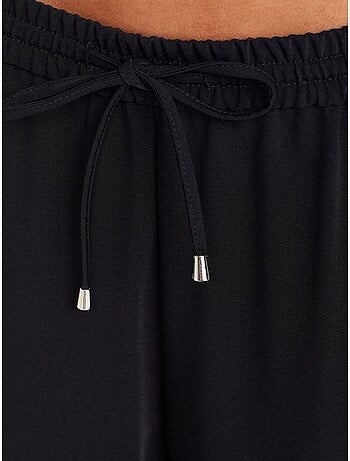 DILVIN Pantalon Large En Crêpe