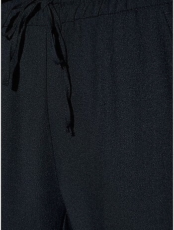 DILVIN Pantalon Large En Crêpe Pour Femme