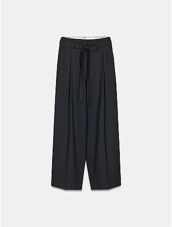 DILVIN Pantalon Large En Crêpe Pour Femme