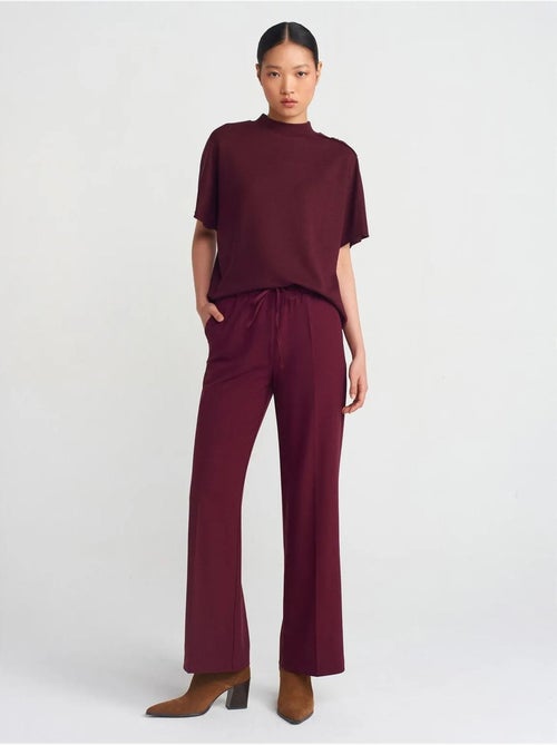 DILVIN Pantalon Large En Crêpe - Kiabi DILVIN Pantalon Large En Crêpe - Kiabi