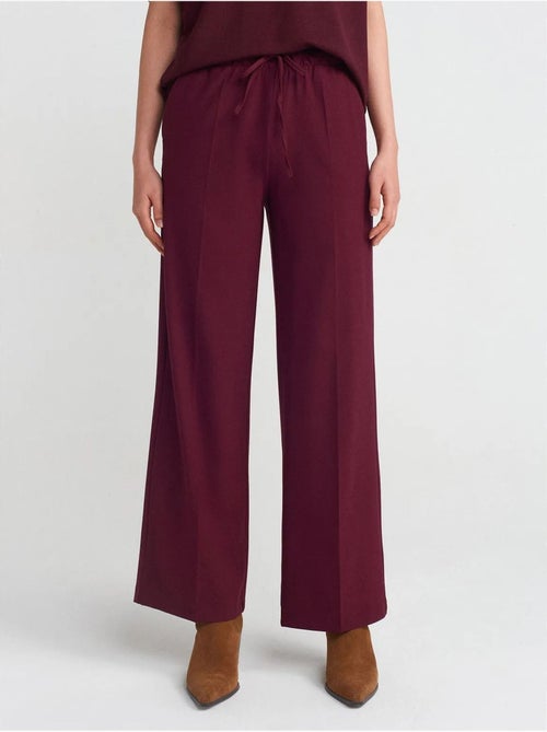 DILVIN Pantalon Large En Crêpe - Kiabi DILVIN Pantalon Large En Crêpe - Kiabi