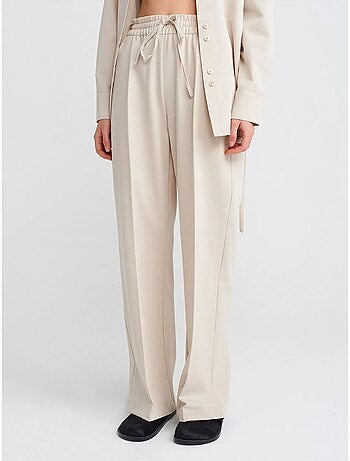 DILVIN Pantalon Large En Jersey