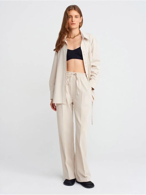 DILVIN Pantalon Large En Jersey - Kiabi
