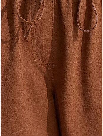 DILVIN Pantalon Large En Jersey Femme