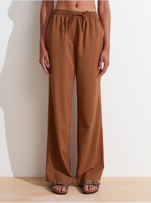 DILVIN Pantalon Large En Jersey Femme - Kiabi