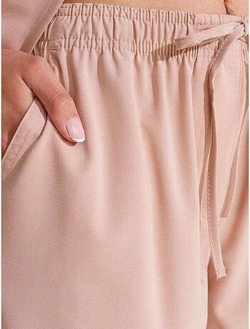 DILVIN Pantalon Large En Jersey Femme