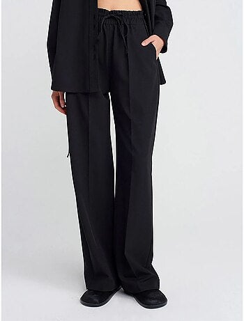 DILVIN Pantalon Large En Jersey