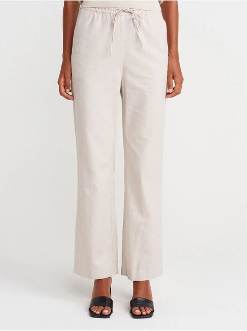 DILVIN Pantalon Large En Tencel À Taille Coulissée - Kiabi