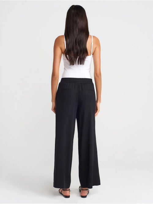 DILVIN Pantalon Large En Tencel À Taille Coulissée - Kiabi DILVIN Pantalon Large En Tencel À Taille Coulissée - Kiabi