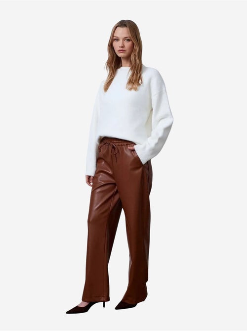 DILVIN Pantalon Large Femme En Similicuir - Kiabi DILVIN Pantalon Large Femme En Similicuir - Kiabi