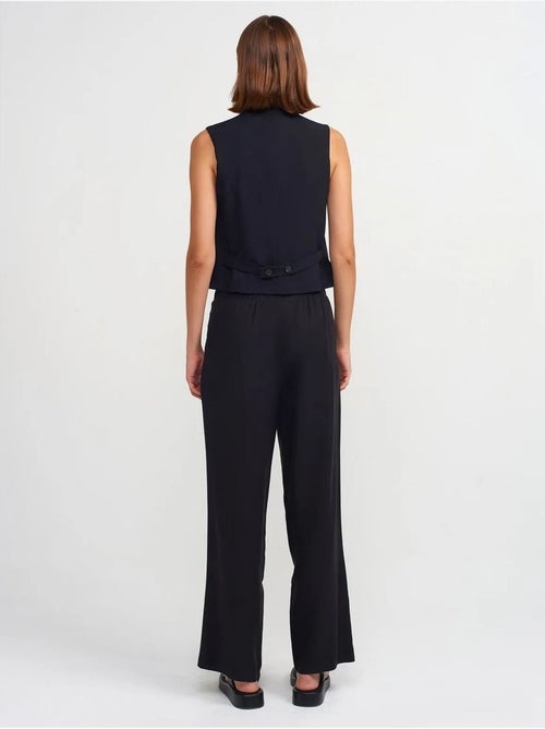 DILVIN Pantalon Large Femme En Tencel Avec Taille À Cordon - Kiabi