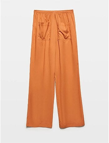 DILVIN Pantalon Large Femme En Tencel