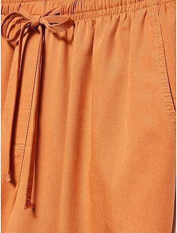 DILVIN Pantalon Large Femme En Tencel