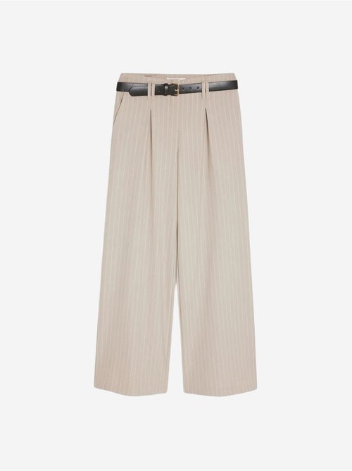 DILVIN Pantalon Large Plissé À Rayures - Kiabi DILVIN Pantalon Large Plissé À Rayures - Kiabi