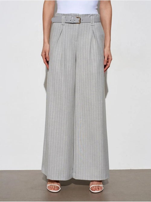 DILVIN Pantalon Large Plissé À Rayures - Kiabi DILVIN Pantalon Large Plissé À Rayures - Kiabi