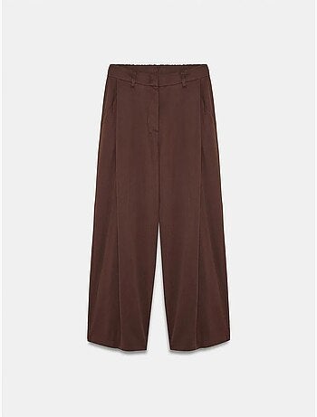 DILVIN Pantalon Large Plissé