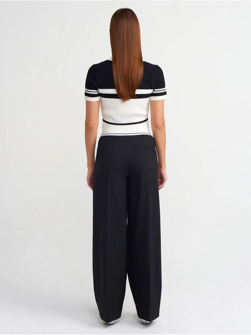 DILVIN Pantalon Large Taille Haute En Crêpe - Kiabi DILVIN Pantalon Large Taille Haute En Crêpe - Kiabi