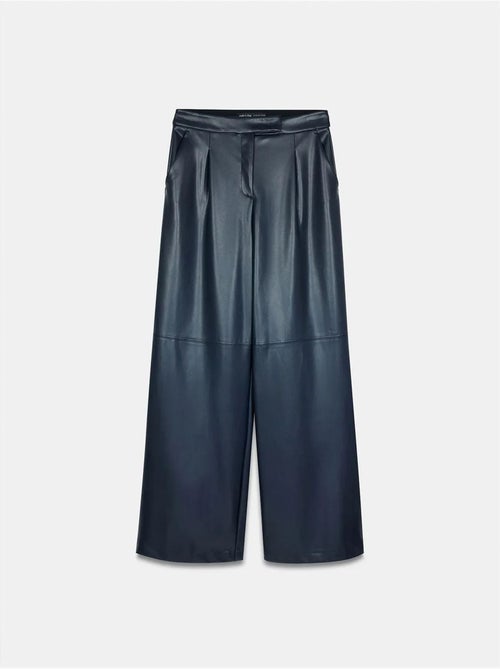 DILVIN Pantalon Large Taille Haute En Simili Cuir - Kiabi DILVIN Pantalon Large Taille Haute En Simili Cuir - Kiabi